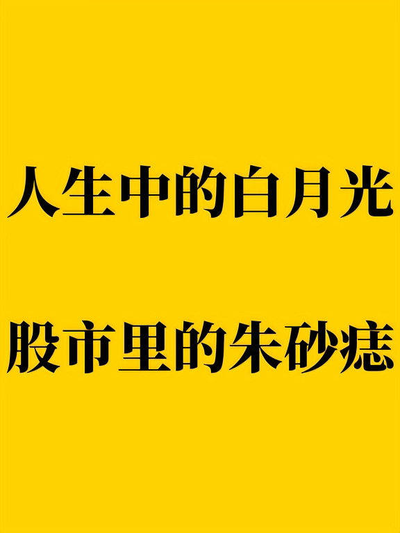 人生中的白月光，股市里的朱砂痣