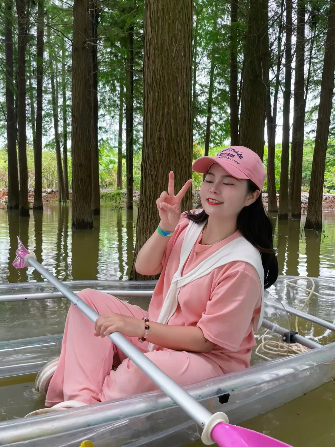不用出广西！南宁三塘新晋水杉林划船地