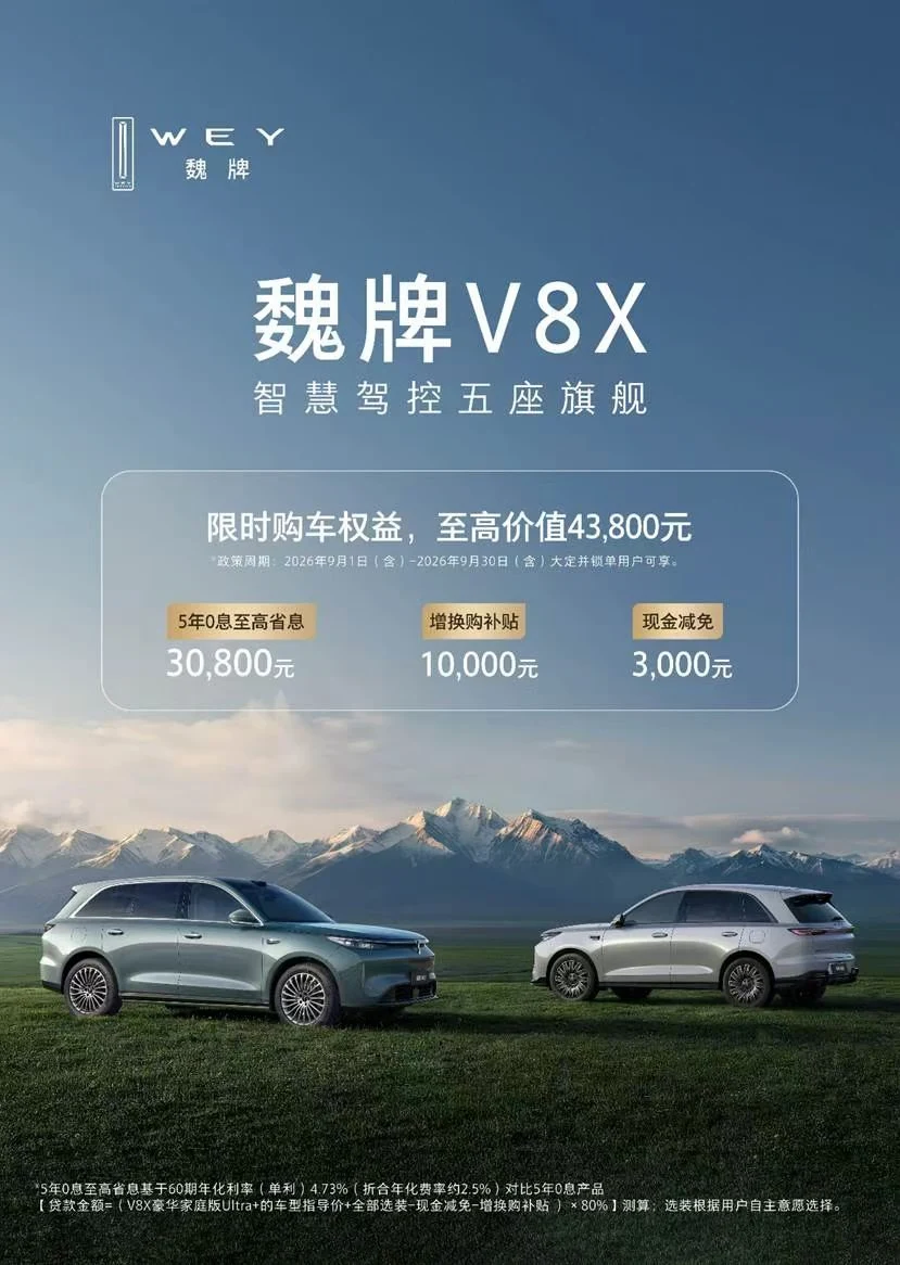 终于来了 魏牌最新双旗舰金融政策
