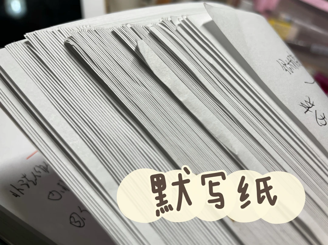 【随手分享】据说有人想买我的默写纸！