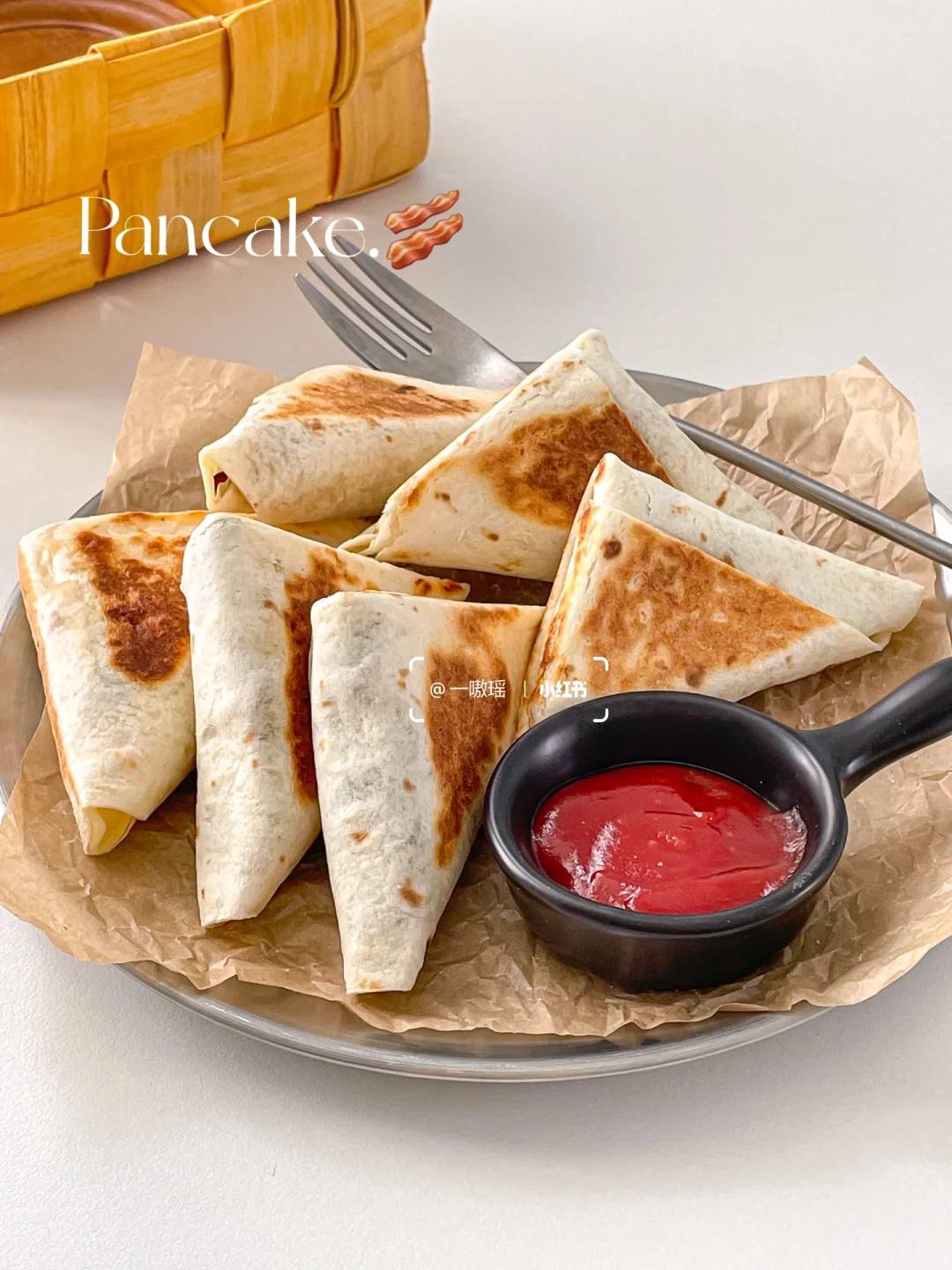 •̀ᴗ•́)✧减脂0失败‼️菠菜芝士培根卷饼🧀️🌮