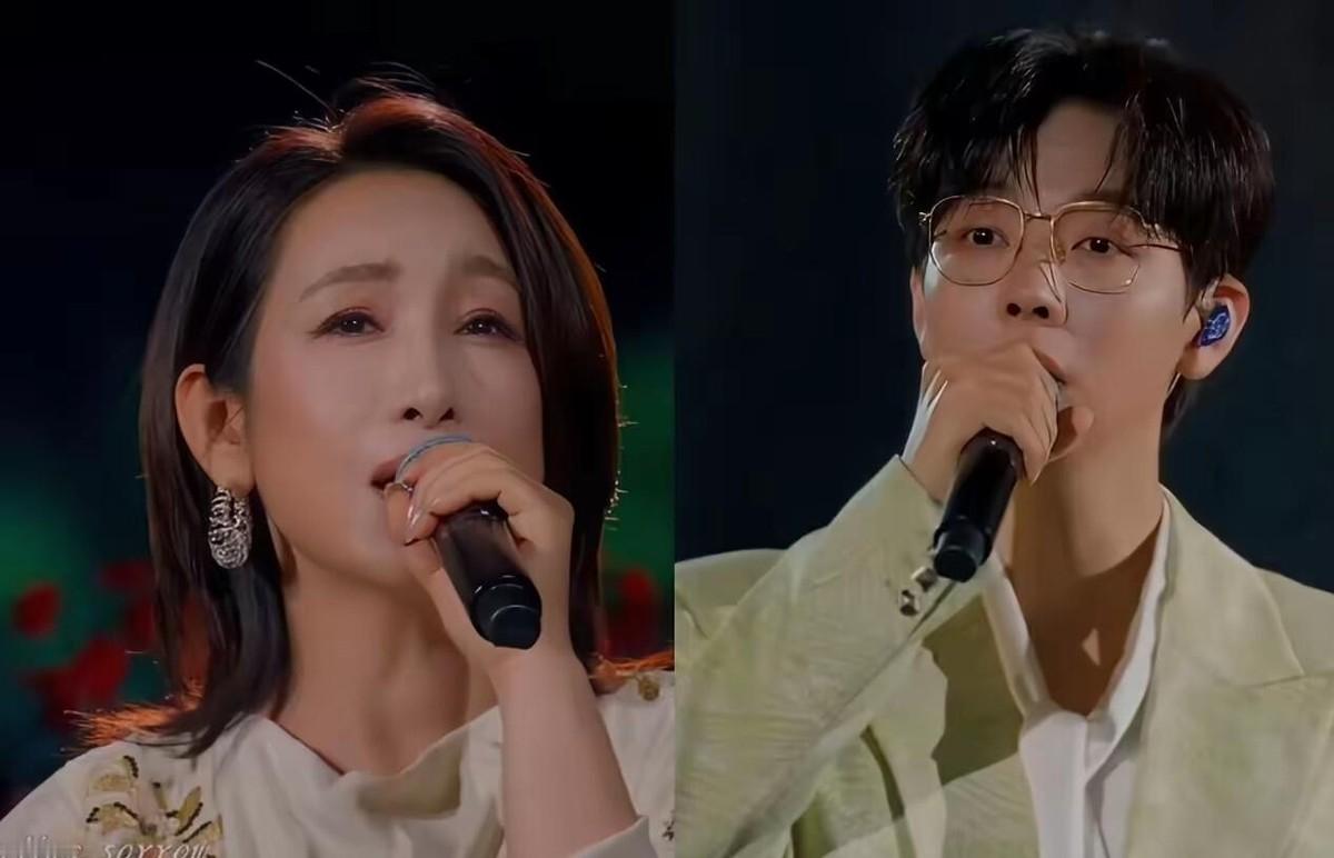 秦海璐和胡夏在秋晚合唱的《归》能唱哭这么多人，根子不在嗓子，在骨头里。胡夏的声音干净，像刚离家的少年。秦海璐唱到“忘不掉，故乡情”眼眶发红，那是九岁进戏校练刀马旦熬出来的东西，装不了。她十四岁就跟团去日本二十六个城市演《天女散花》，长绸至今没人破纪录。一六年《跨界歌王》第一期，她靠《北京一夜》直接拿