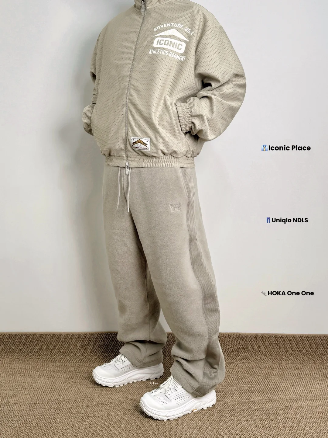 奶油色系｜摇粒绒穿搭