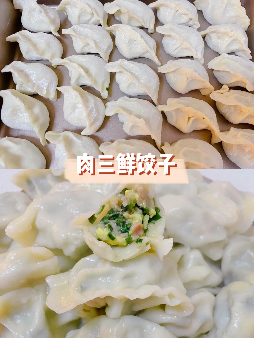 肉三鲜饺子｜鲜美多汁😍
