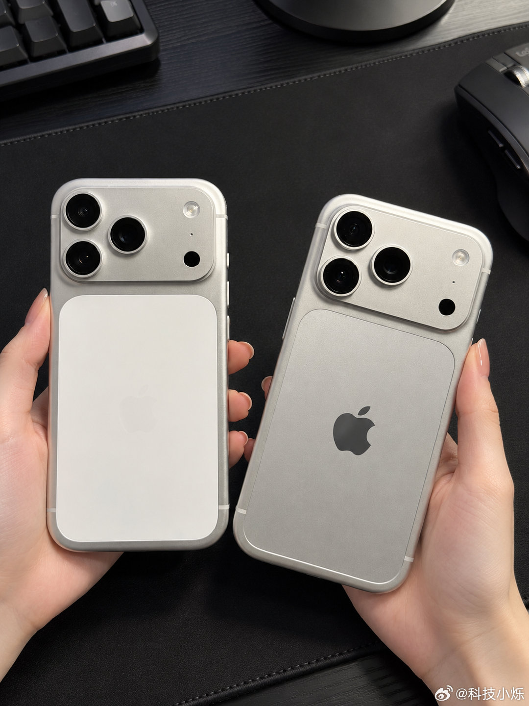 iPhone 18 Pro Max银色款这个改动我好喜欢，
背板无线充电那块非金属区域，不再是突兀的白色，直接做成和机身统一的银色。
整体一体感强了不少，颜值对比上一代提升很明显，看着舒服多啦。
大家觉得这个细节调整怎么样？ ​