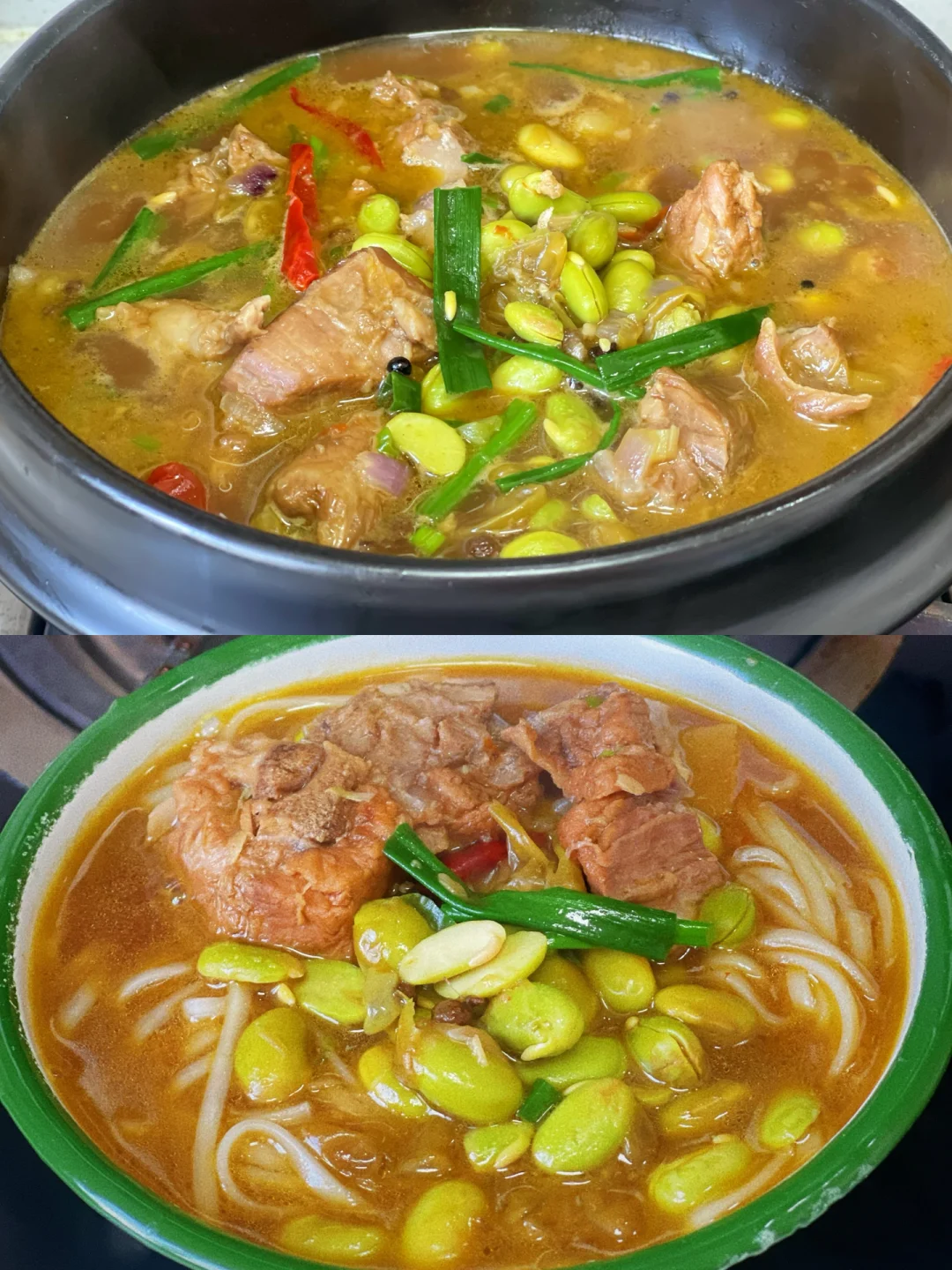 排骨毛豆米汤面做法吃过就忘不了的味道