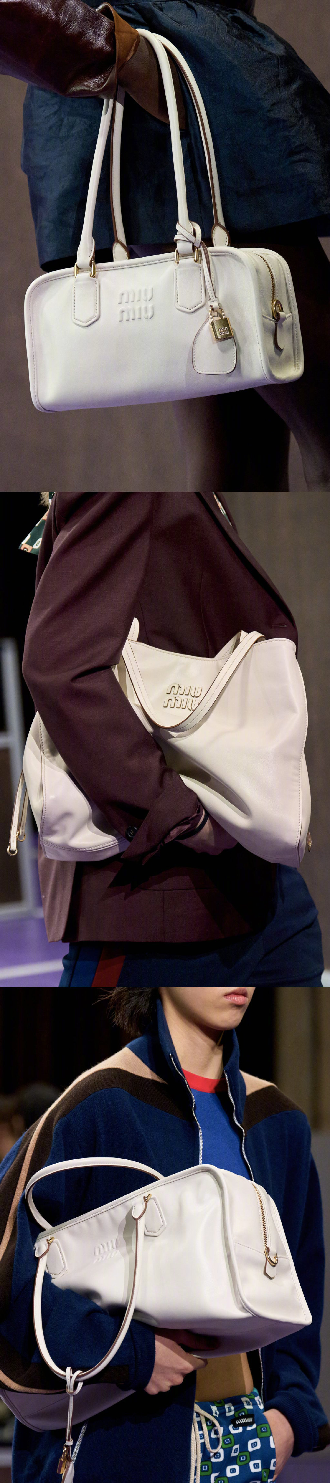 一起来看看Miu Miu 2027春夏系列新包袋和运动鞋，蟒纹成了绝对主角。👟👜

#大秀直击# #春夏时装周# #手袋crush# ​