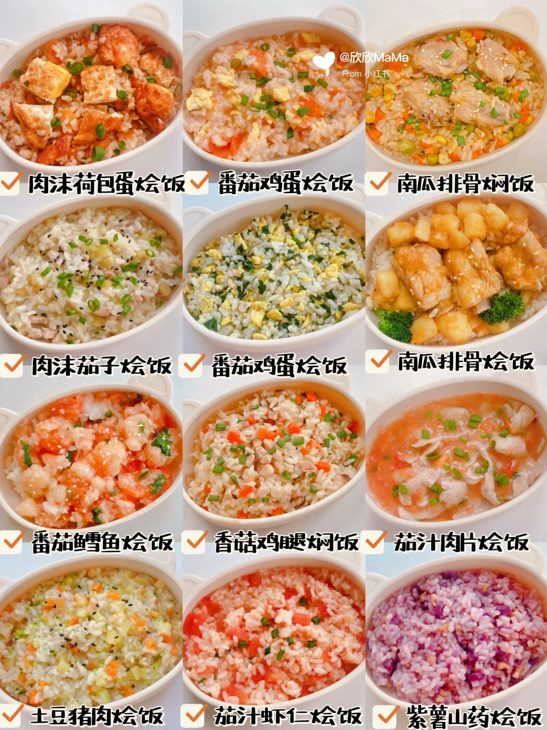 10月龄起｜12款宝宝辅食营养烩饭｜搭配一周