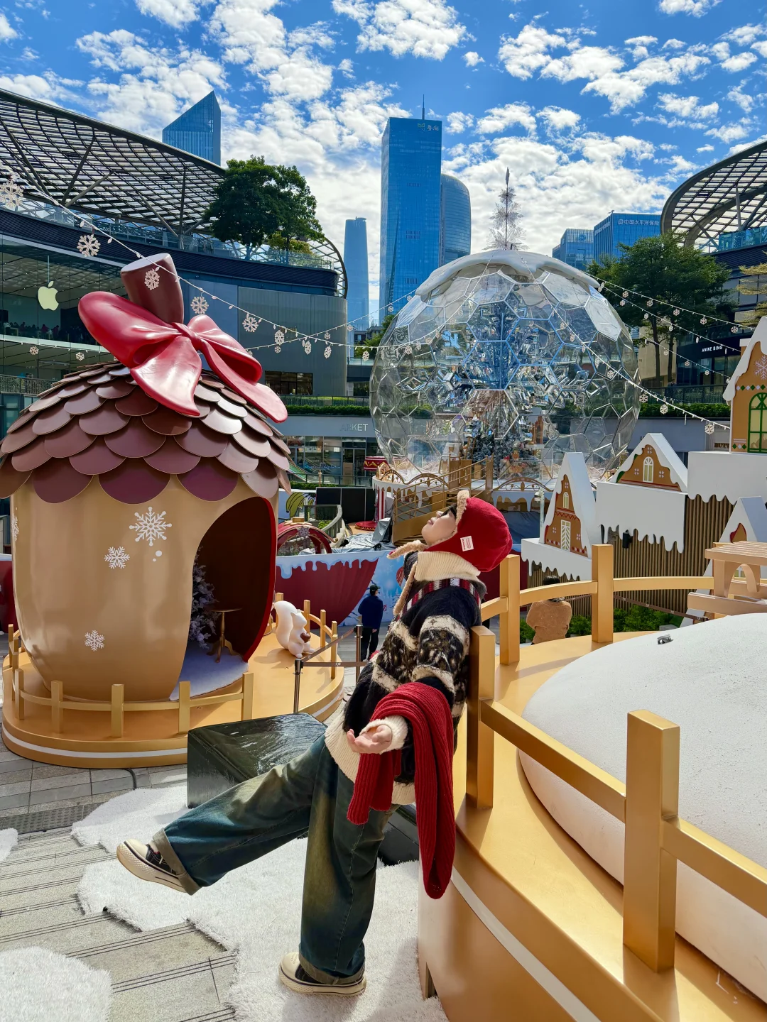 11.21实况！广州天环水晶球圣诞浓度拉满！🎄