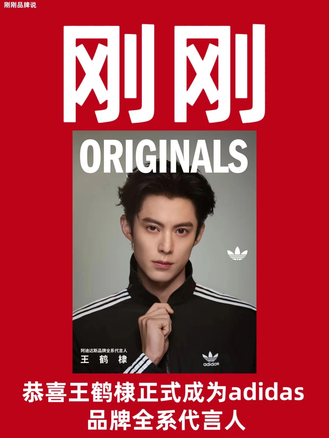 恭喜王鹤棣正式成为adidas 品牌全系代言人