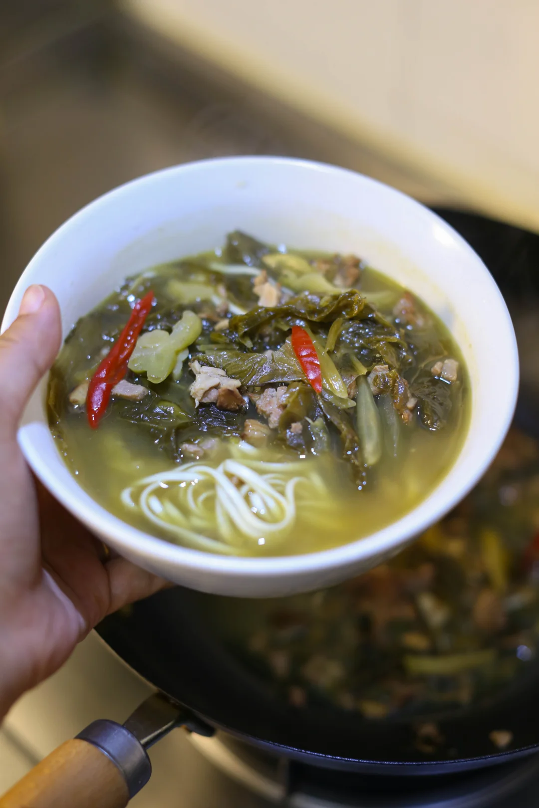 答应我，一定要做这一碗酸菜肉沫面（350）