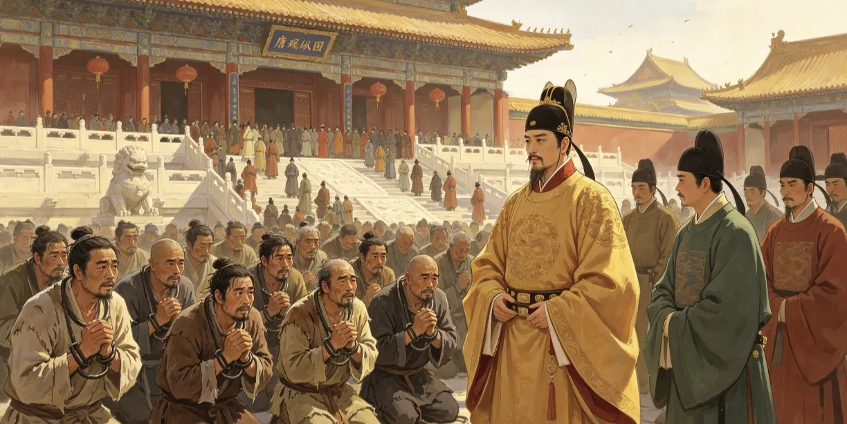 贞观纵囚：李世民放死囚回家探亲，秋后全部主动回来受刑
贞观年间，唐太宗李世民做了一件轰动朝野的事。
年底复核死刑案件时，李世民怜悯狱中死囚，下旨释放四百多名死囚回家和家人团聚，约定来年秋天，自行返回京城接受死刑。
消息一出，满朝文武都十分震惊，大家都觉得囚犯一定会
