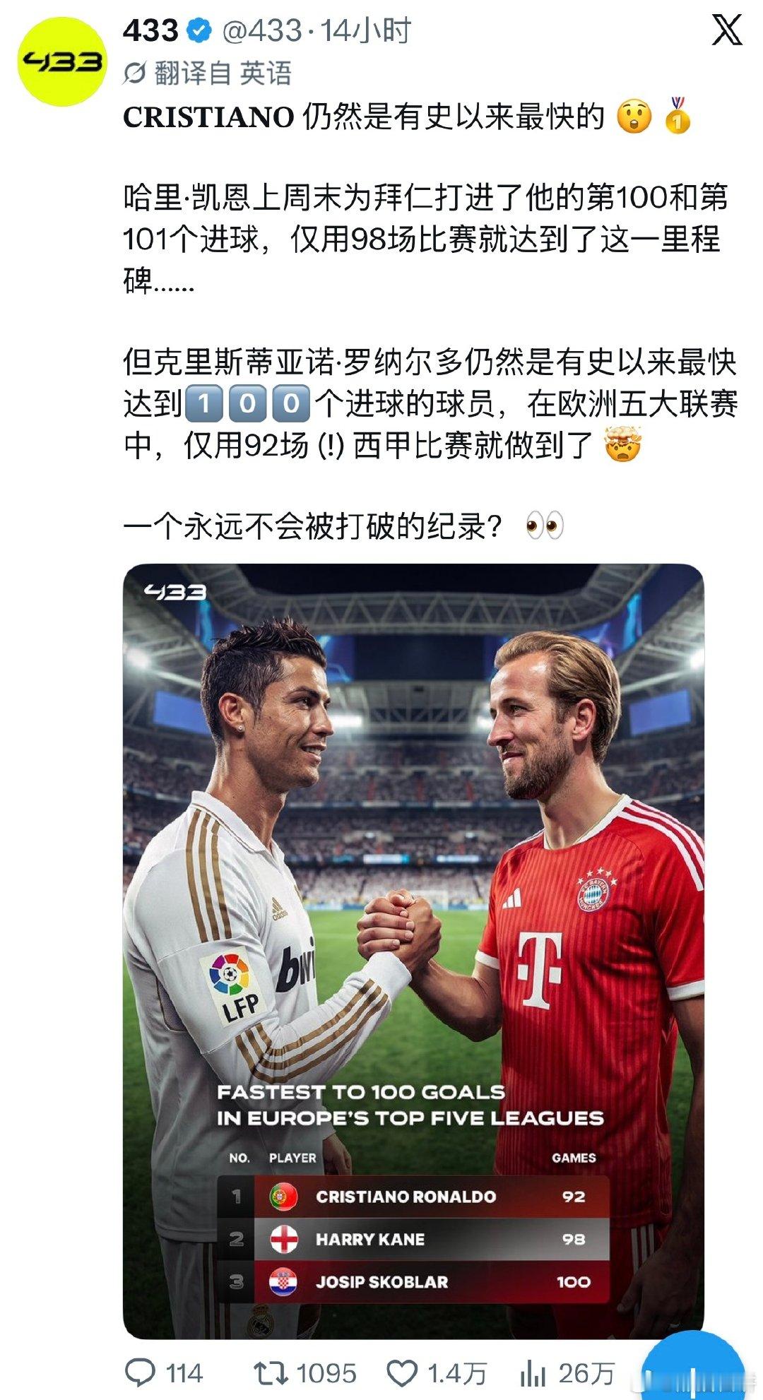 又是一个我不知道的纪录 ​