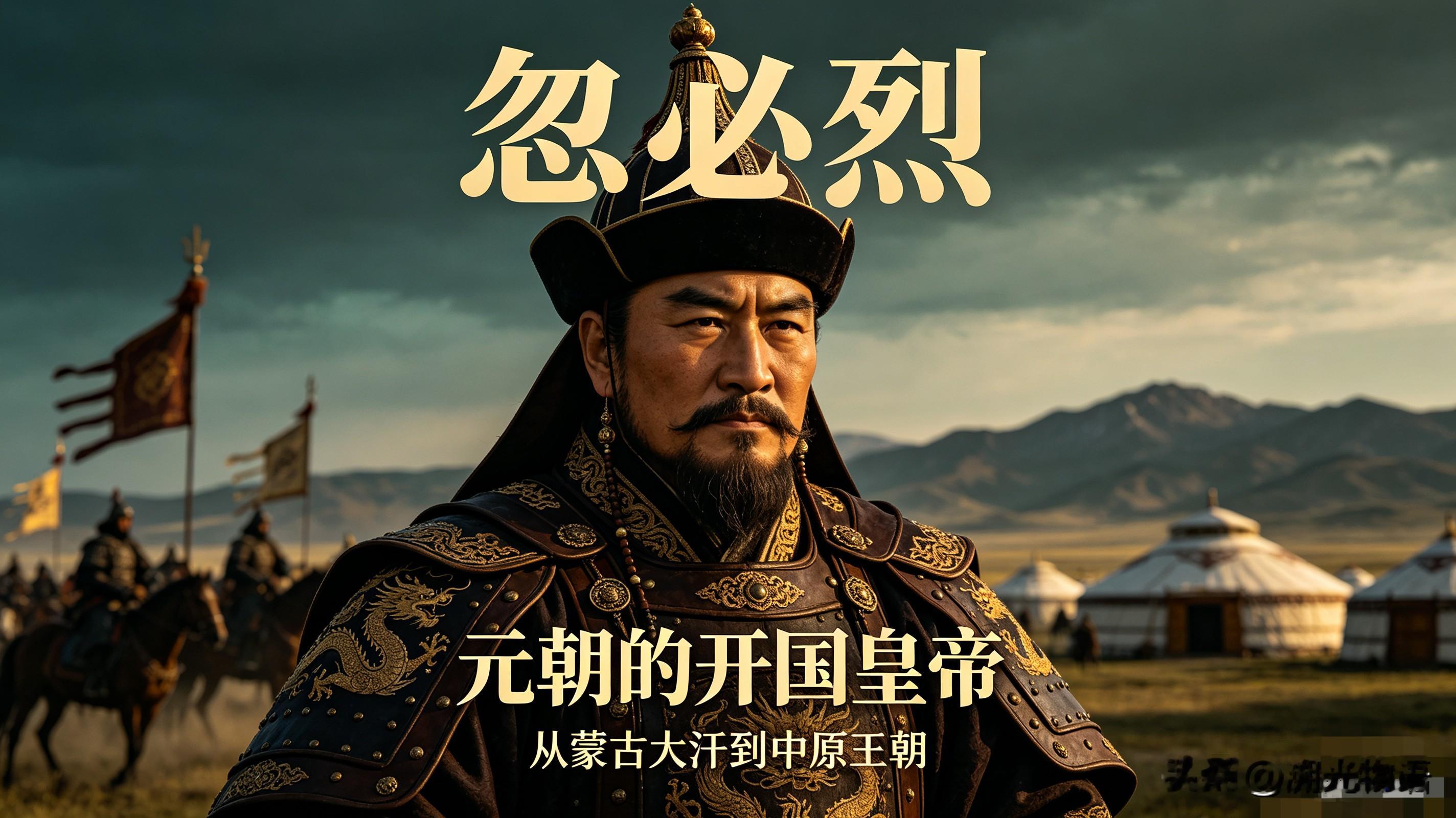 忽必烈不是元朝的开国皇帝吗?不少朋友读历史都会有这个疑问：忽必烈到底是不是元朝的开国皇帝？
很多短视频、文章直接说忽必烈是元朝开国之君，这个说法，一半对，一半不对。
 
首先要分清两个概念：大蒙古国 和 元朝。
 
成吉思汗铁木真，才是大蒙古国的开创者。他统一蒙古各部，建立大蒙古国，之后窝阔台、