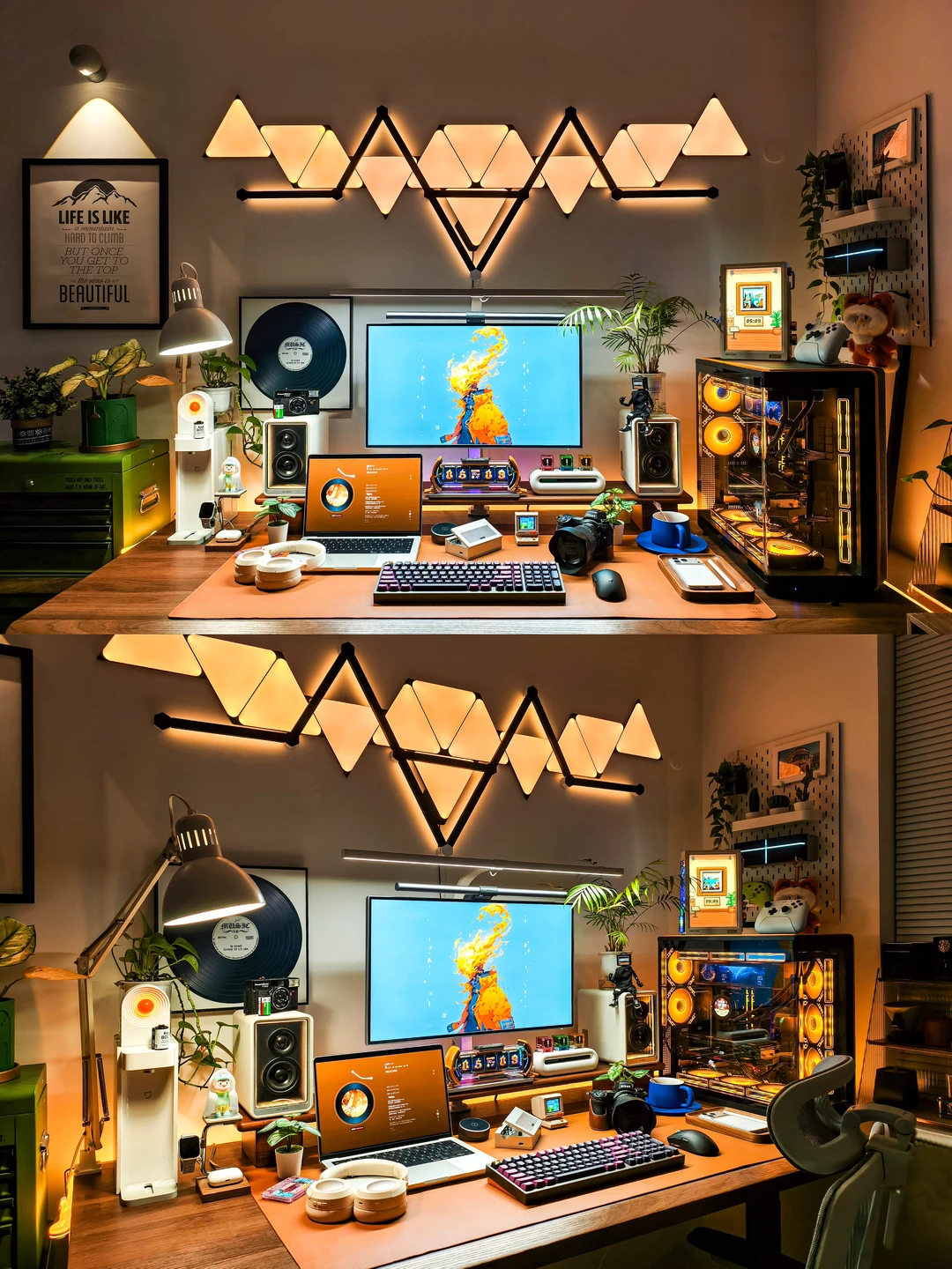 舒适惬意的冬日房间一角，附设备清单🧾