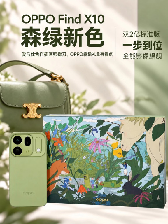 奢侈品高定绿，被OPPO Find X10拿捏了