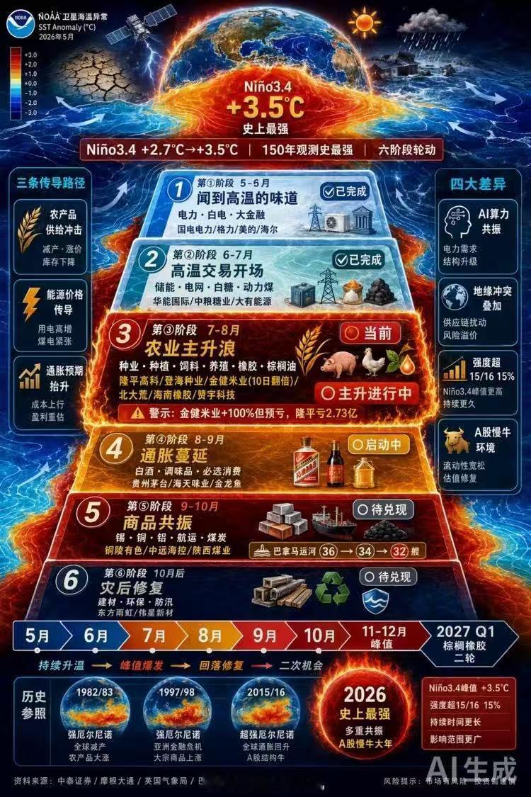 网友总结的厄尔尼诺炒作顺序 ​