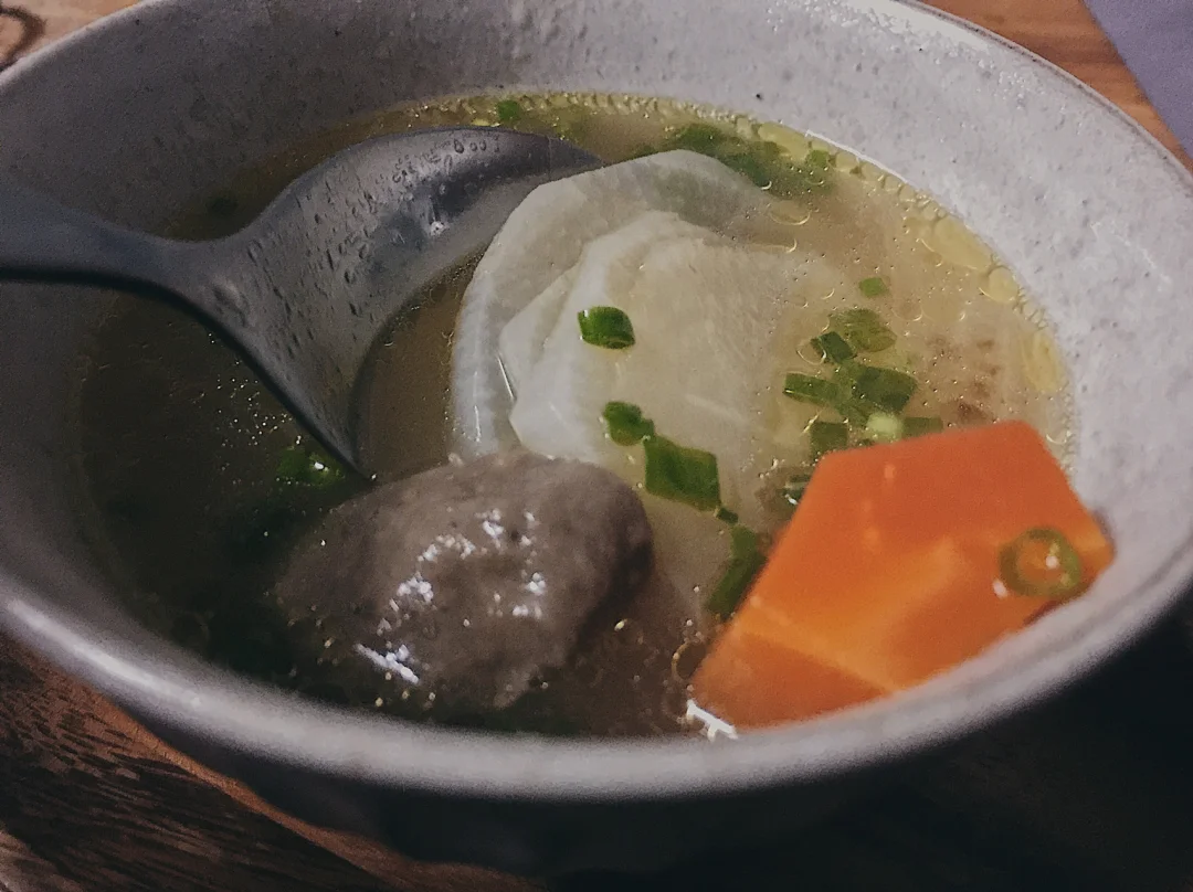 周三🌃🌧｜睡前喝汤【白萝卜牛肉丸汤】