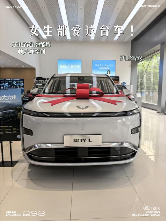 🔥女生开的电车推荐！五菱星光L六座SUV