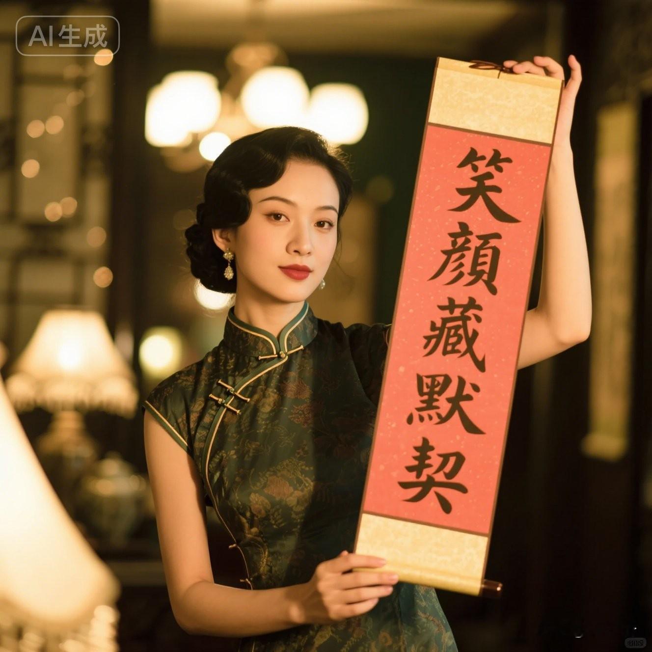 坐标上海，一位旗袍小姐姐的“对联招亲”启事！上联我已经想好啦，就缺一位...