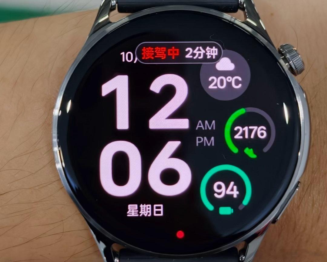用OPPO watch s2叫车，接驾和车牌等流程都有相应推送，手表灵动岛信息显示非常实用#孩子摘月季被扎后老人挖月季# ​
