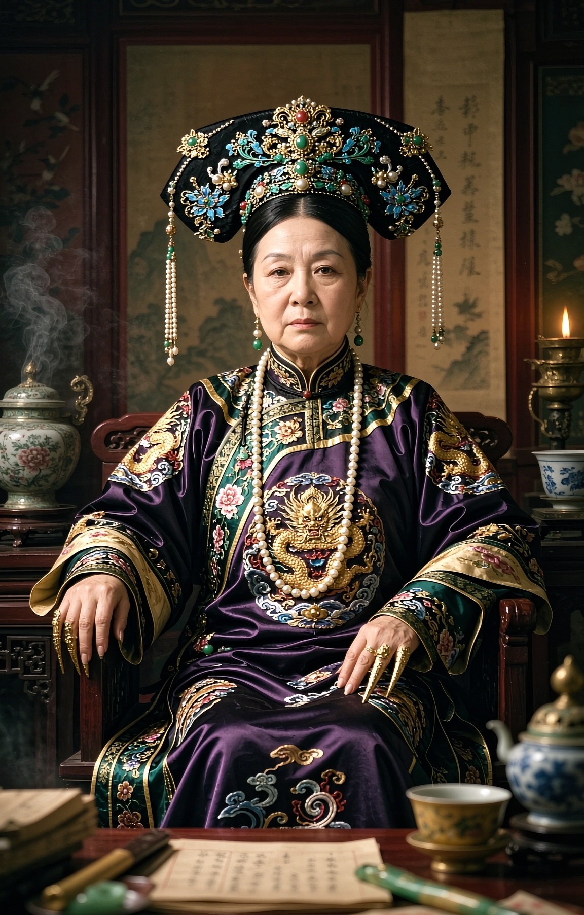 主要原因在于：

1. 她不自己洗，是被人擦慈禧洗澡基本是宫女用热毛巾、香皂、香水一道道擦身。坐着最方便：不用站着费力，也不用泡在桶里自己动手，闭目养神