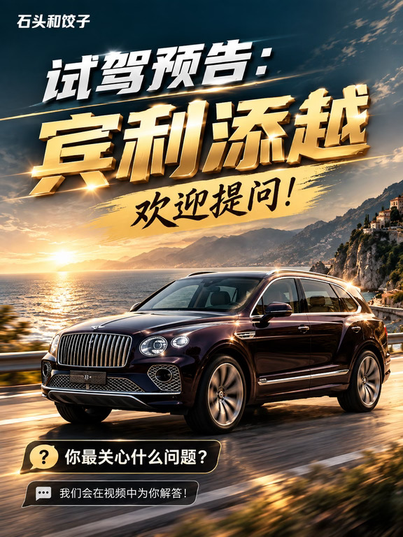 试驾预告：宾利添越