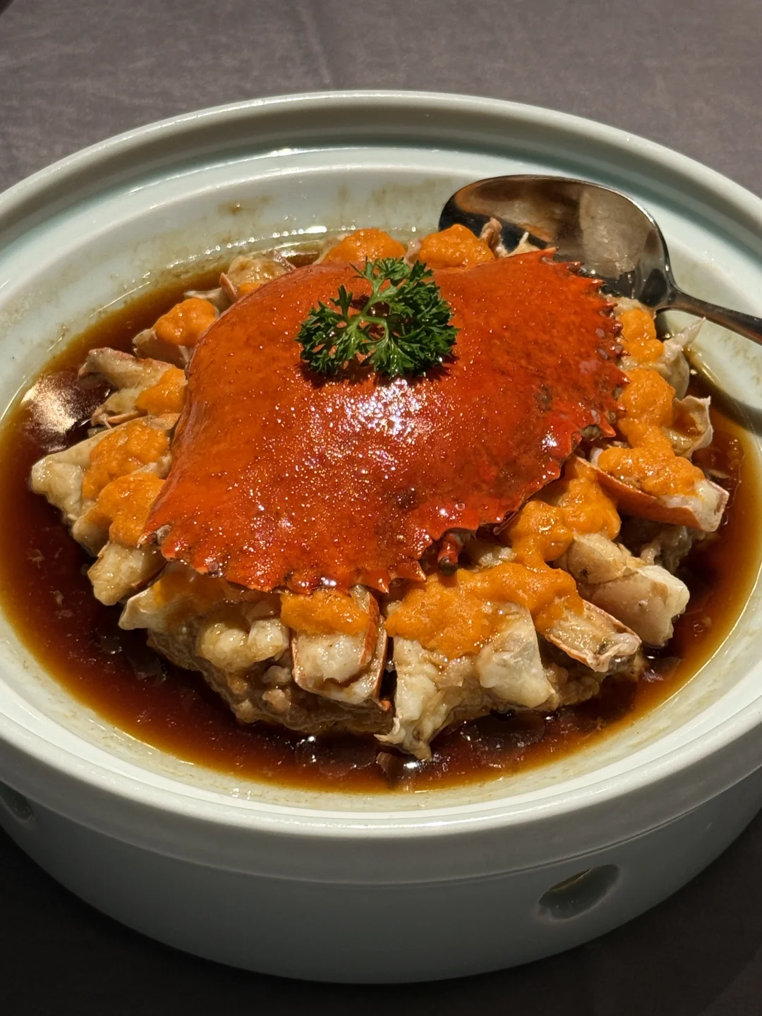 （广州）近期吃到封神的膏蟹蒸肉饼