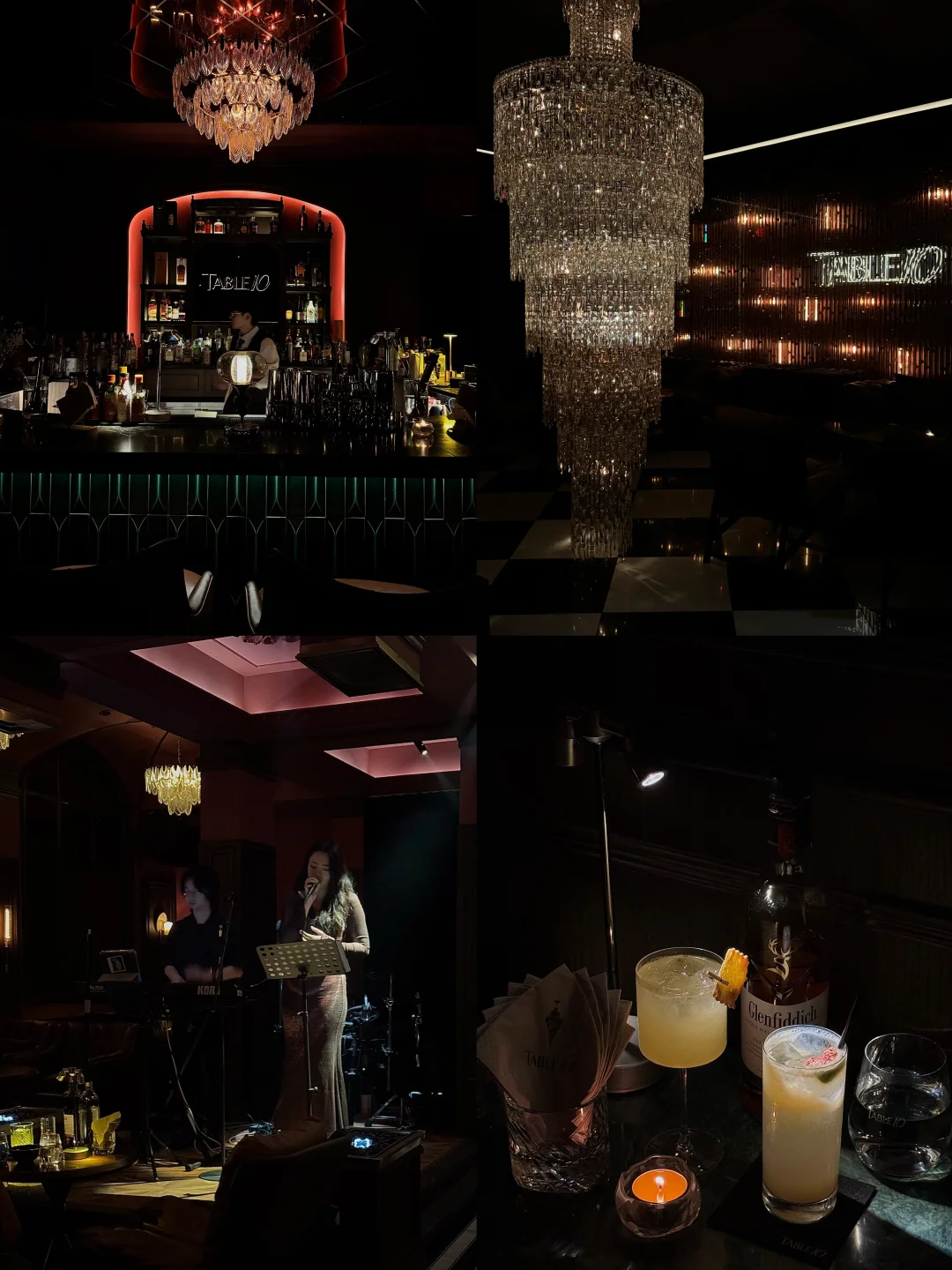 佛山的！！！适合放松微醺的氛围水晶灯bar…🥂
