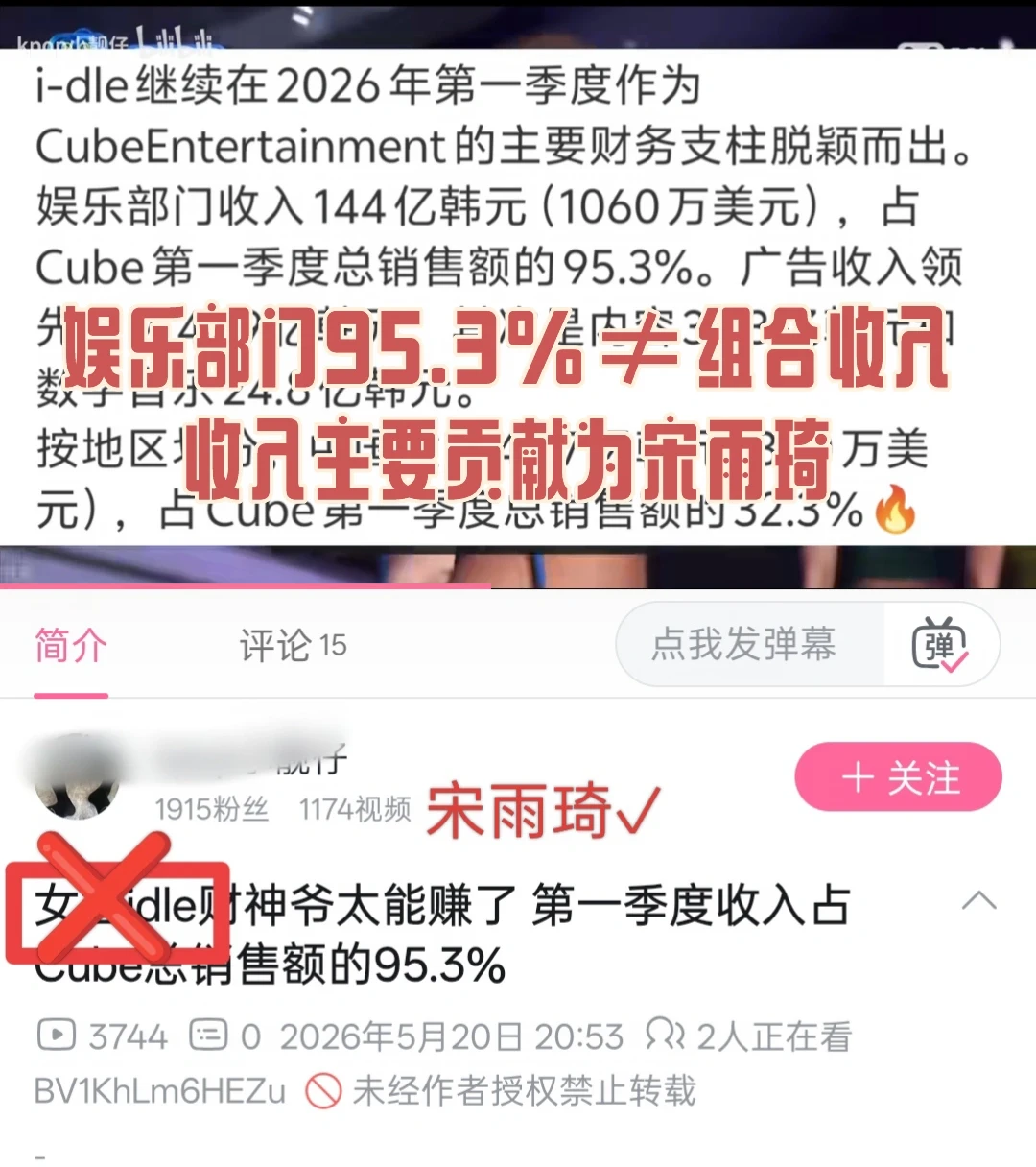 其实挣钱的就宋雨琦一个