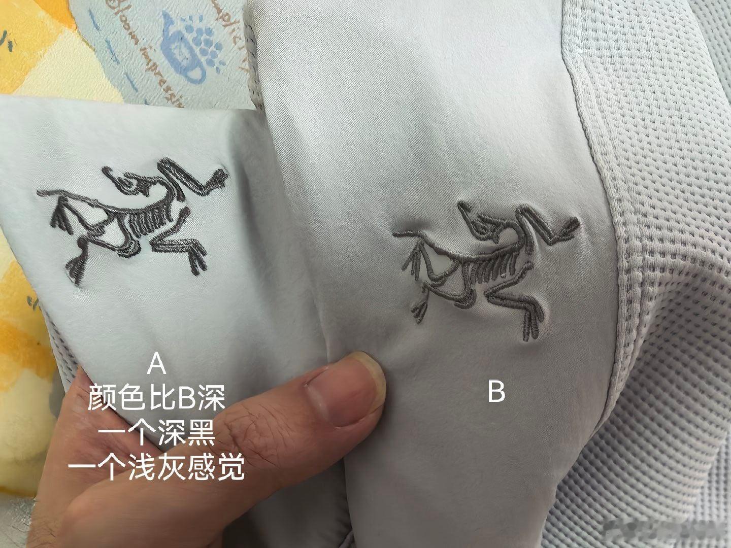 【求助】投稿：买了2款dy做货人的鸟华夫格，都是通货但找不到别的推荐，A和B会之间会自留一件，有没有懂哥或原版哥看下，哪款刺绣、细节更像一些 ​​​