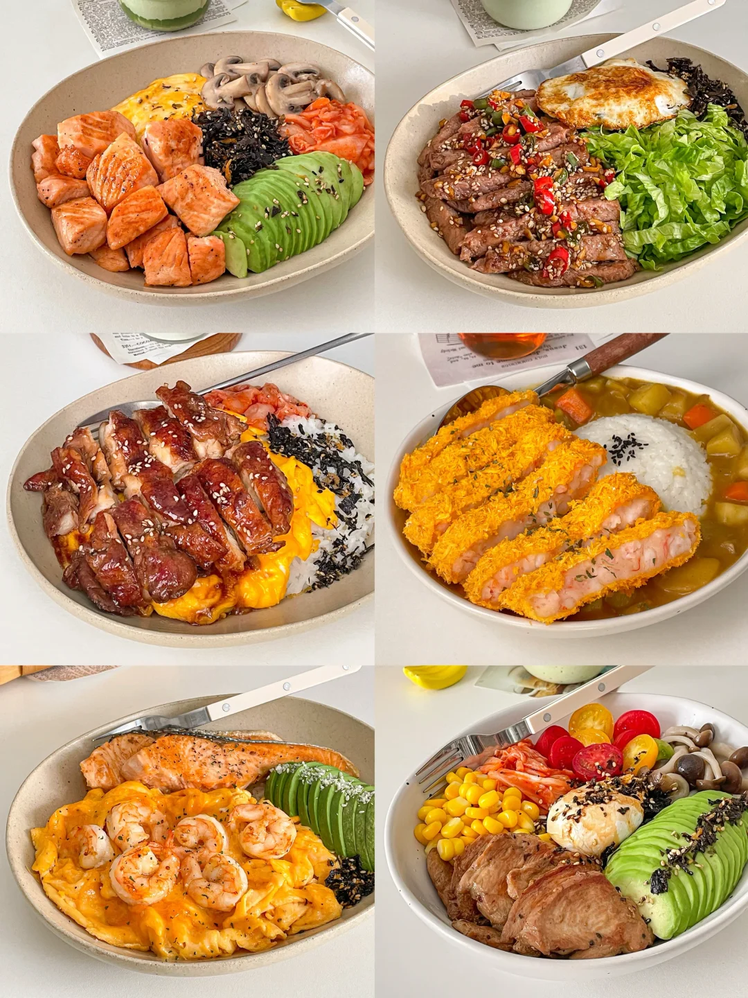 🌼春天减脂ᐝ 𓎩好吃到舔盘的懒人盖饭合集🍃