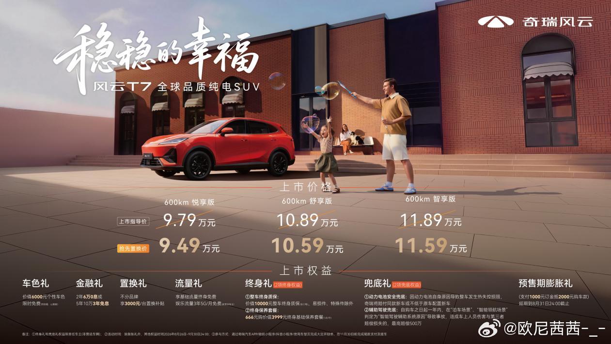 吴克群居然成了风云T7的"幸福体验官"，发布会现场从舞台聊到日常生活，还挺有反差感的。车也确实有点东西：4nm芯片、300+场景自动泊车、9个安全气囊，9.49万起，这性价比属于是稳了✌️#风云t7# ​