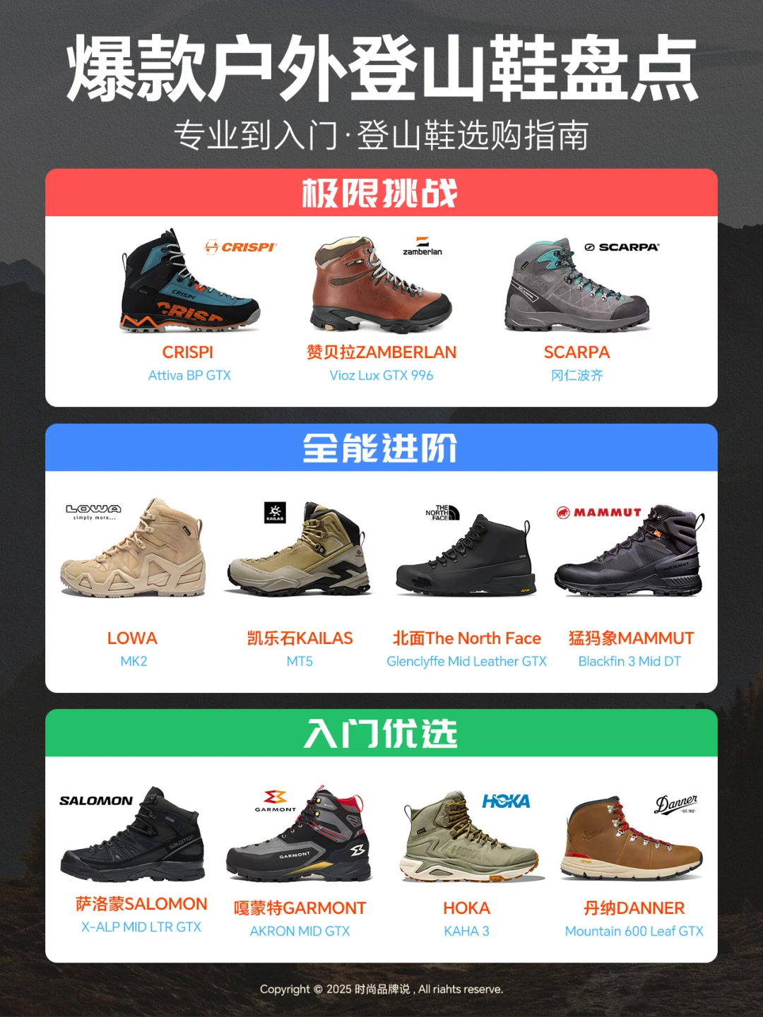 宝藏户外登山鞋排名｜爆款合集🔥