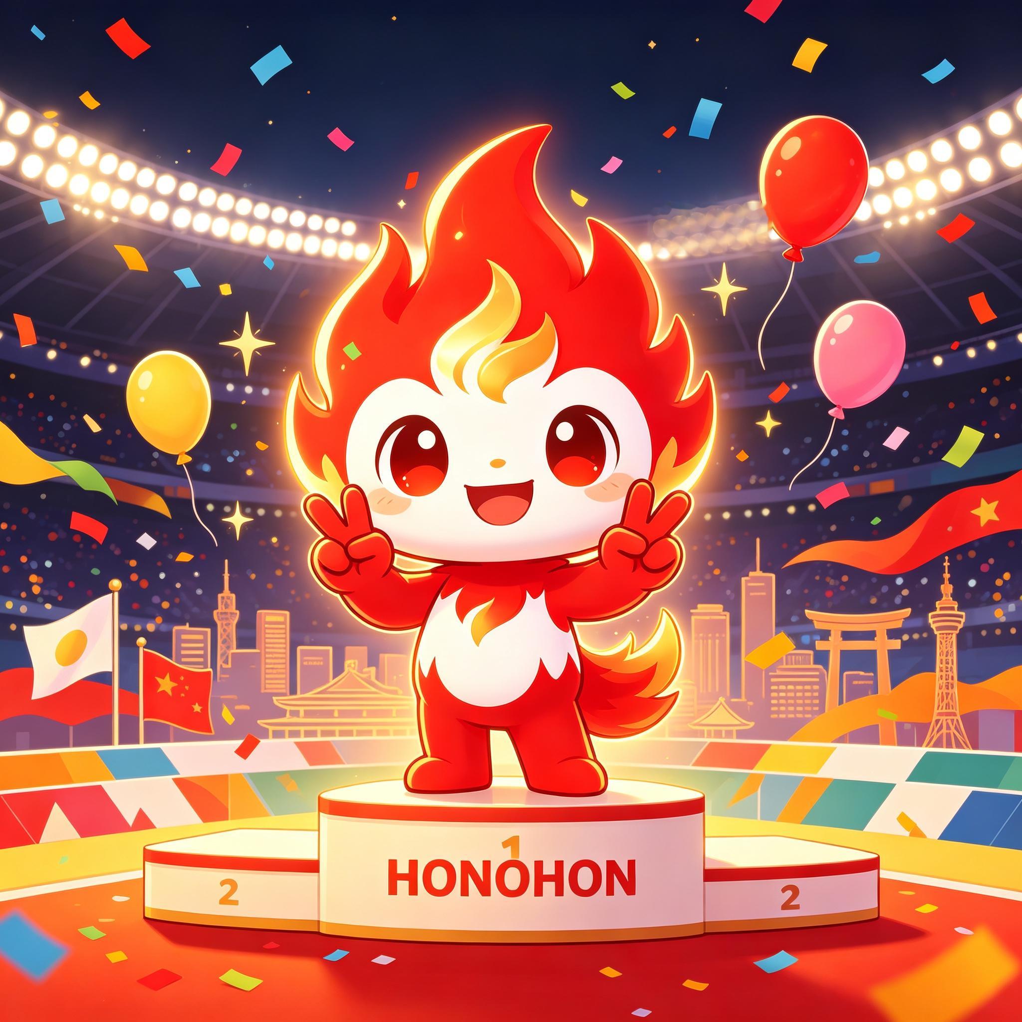 火焰与守护神：名古屋亚运吉祥物HONOHON的文化密码

2026年9月，第20届亚洲运动会将在日本爱知·名古屋拉开帷幕。当亚洲45个国家和地区的运动员汇聚于此，一只红色的小精灵将成为这场体育盛事最温暖的面孔——它就是本届亚运会官方吉祥物HONOHON（ホノホン） 。

诞生：当热血之心遇见守护之神