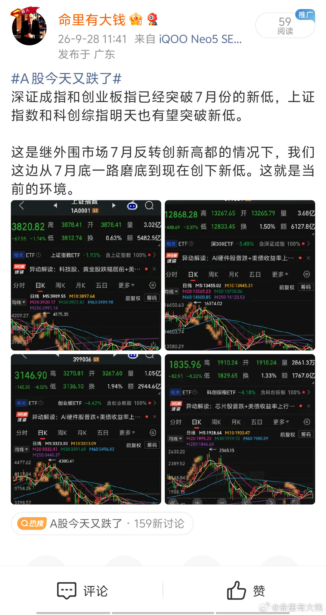 #机构建议国庆持股过节#
割的太狠了，让喊一声疼不过分吧？ ​