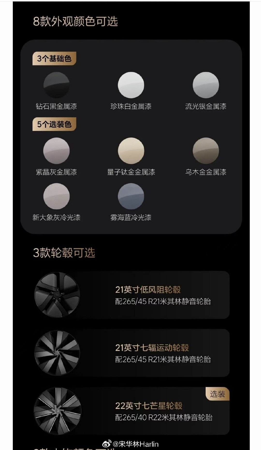 理想 i9 home，轮毂呢我认为免费的七幅运动轮毂比选装的好看，比较纠结的是颜色啊，大家觉得哪个颜色好看？？[流鼻血] #理想i9# #理想汽车[超话]# ​