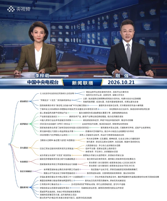 2026.10.21新闻联播｜考公考编时政汇总🔥