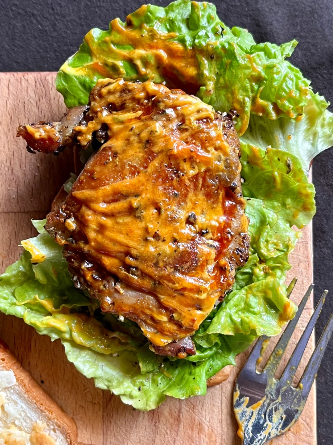 ☁️｜脆嫩流汁🍗【流汁鸡腿排sandwich】🥪