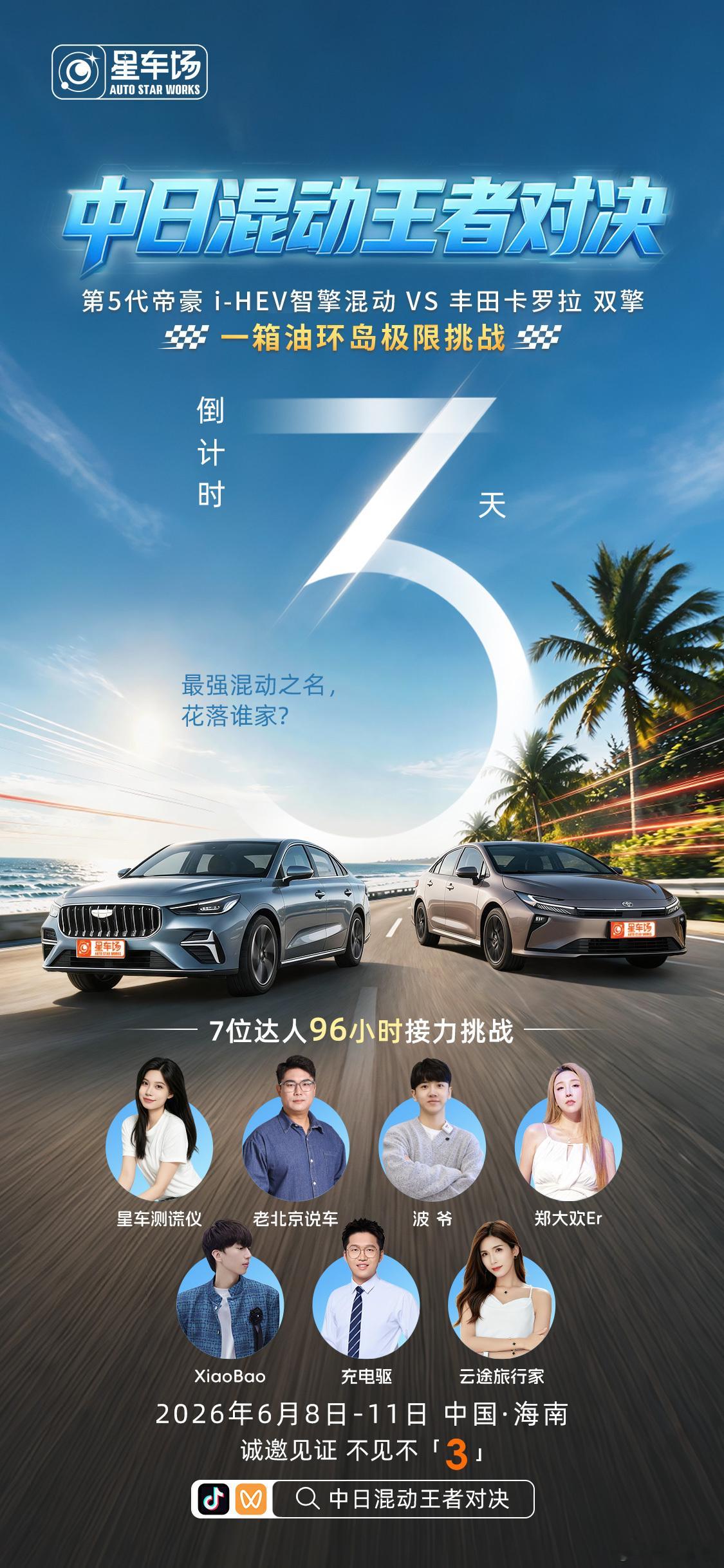 中国混动对战日系老将 -HEV智擎混动 VS  7位达人96小时接力 ...