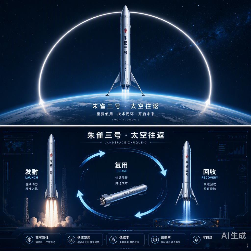蓝箭航天这次把火箭一子级稳稳立在甘肃民勤的沙地上，这画面感比任何数码产品发布会都带劲。作为数码博主，看惯了手机圈在参数和算法上的内卷，再看航天这种硬核的“回收复用”技术，才觉得这才是真正的降维打击。

以前咱们聊苹果、三星，总觉得它们保密工作做得神乎其神，现在看朱雀三号从去年的回收 ​