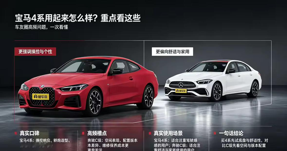 宝马4系对比奔驰C级怎么选