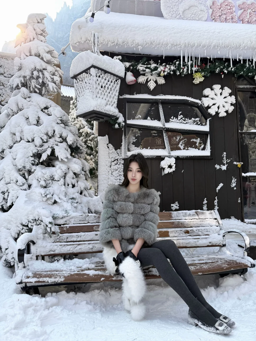 到长白山啦 跟云台山似得🧊