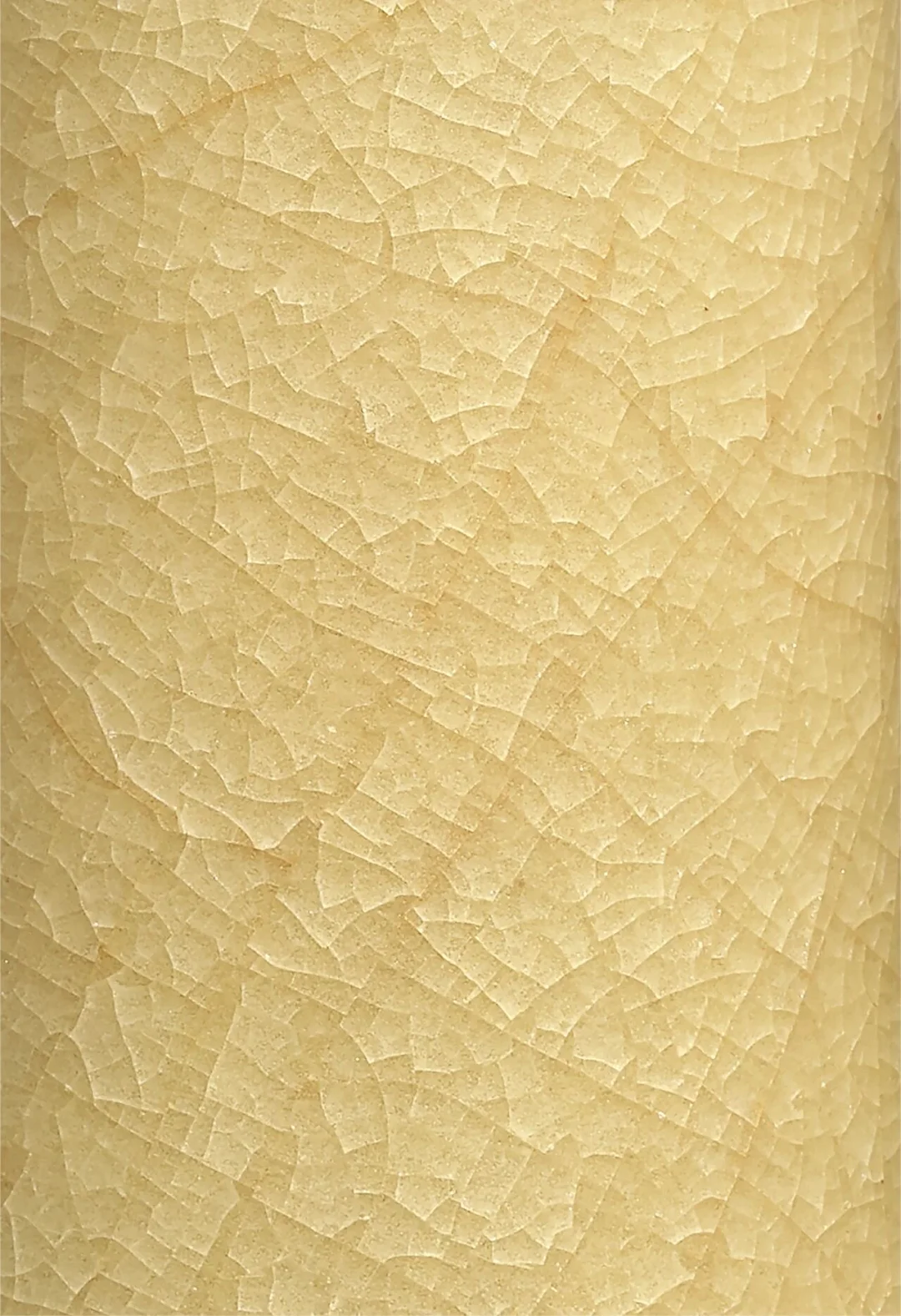 南宋　官窑米黄釉直颈瓶