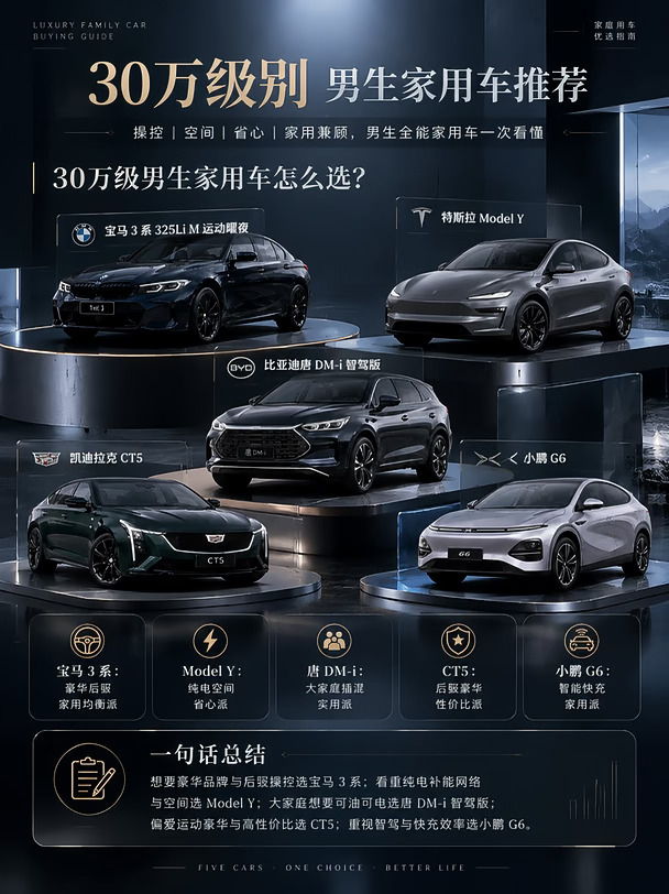 🚗5款全能家用车怎么选？