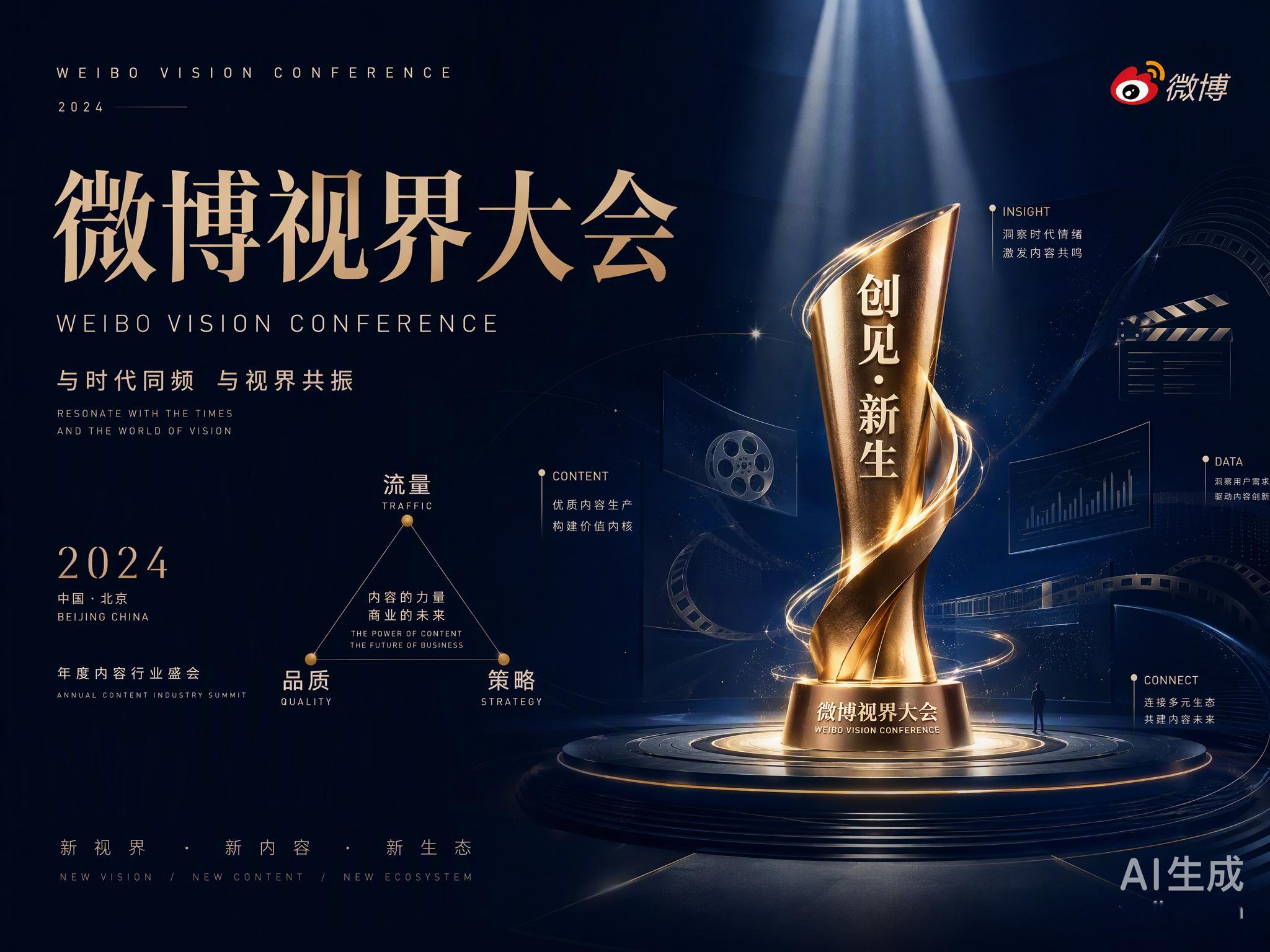 微博视界大会官宣“创见·新生”，这阵仗看着跟车企年底冲销量似的。

现在的剧综市场，早就不是光靠内容就能躺赢的时代了。你看这次预热，张凌赫、杨紫这些名字一出来，话题度瞬间拉满，这套路跟新车发布前找头部大V试驾、搞盲订是一个逻辑。大家都在抢用户的心智，谁先占据注意力，谁就赢了一半。

往 ​