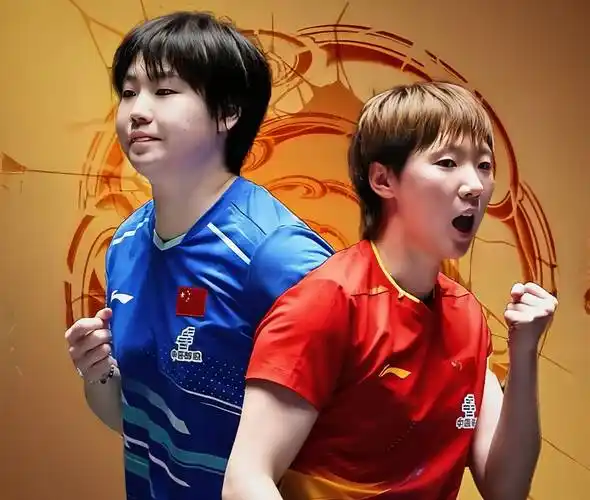 恭喜王曼昱、蒯曼
圆梦三金王!
二人携手四比零
击败张本美和组合。
两人执行战术坚定，
一路稳扎稳打，
攻防滴水不漏，
硬仗一场场啃下来。
蒯曼敢打敢拼，
发挥同样亮眼，
双子星默契十足，
顶住日方组合的冲击，
为国乒再添一金，
太棒了！