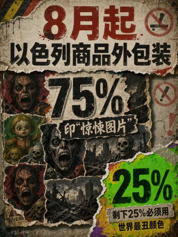 以色列全面收紧尼古丁制品包装监管
