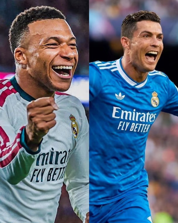 📊 姆巴佩 🆚 C罗：在皇马的前100个进球，谁更致命？
	
🇫🇷 姆巴佩
👕 116场比赛
⚽ 100个进球
🎯 14次助攻
	
🇵🇹 C罗
👕 105场比赛
⚽ 100个进球
🎯 31次助攻
C罗少用了11场比赛，而且送出了两倍多的助攻。简直是疯狂。#足球