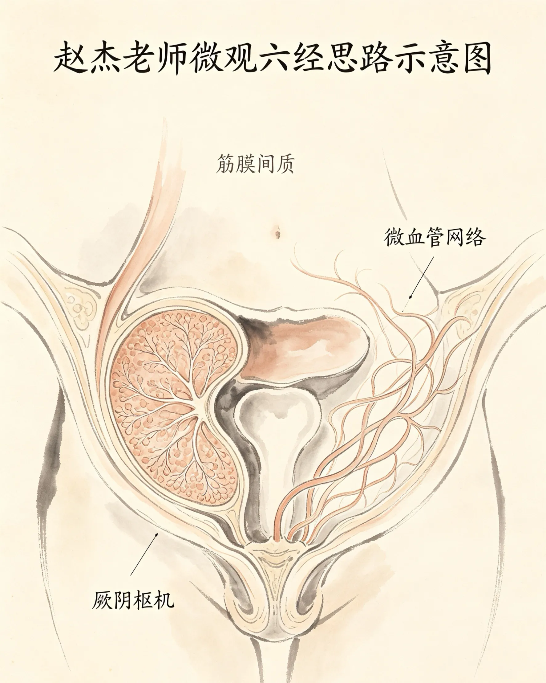 《乳腺、子宫、月经本是一体！很多女人调了一辈子，始终没有找对根源》
科普提示：本文仅为中医理论学习，不能替代临床面诊，身体不适请及时就医。
很多女性一生都在和妇科问题周旋：
乳腺反复胀痛结节，子宫长出肌瘤囊肿，月经忽前忽后、血块淋漓
倪海厦、李可、赵杰三位经方大家，从三个不同的维度告诉我们：乳腺、子